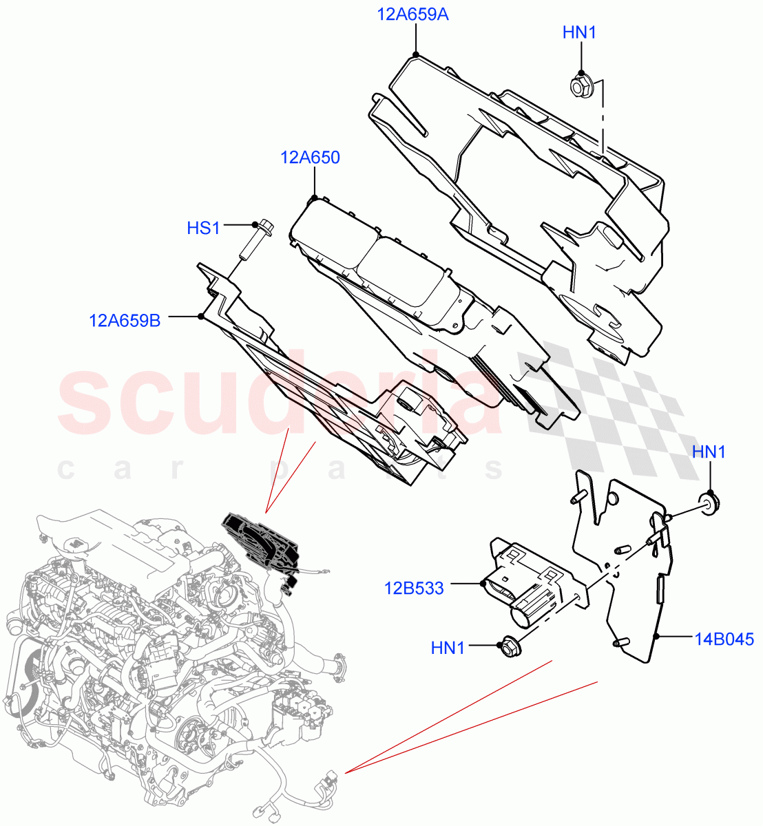 Engine Modules And Sensors (2.0L AJ20D4 Diesel Mid PTA, Itatiaia (Brazil)) ((V) FROMLT000001) of Land Rover Land Rover Discovery Sport (2015+) [2.0 Turbo Diesel]