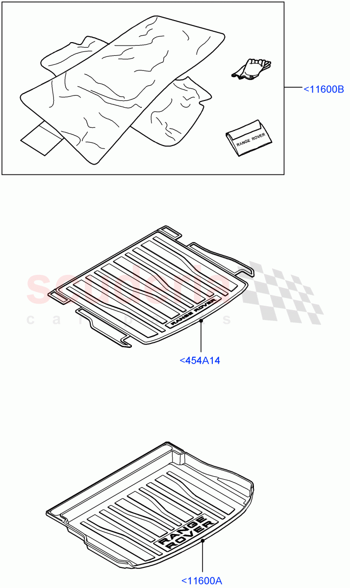 Loadspace Protection Mats(Accessory)(Halewood (UK),Itatiaia (Brazil)) of Land Rover Land Rover Range Rover Evoque (2012-2018) [2.2 Single Turbo Diesel]