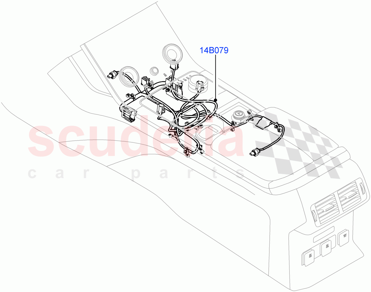 Center Console Harness of Land Rover Land Rover Range Rover Velar (2017+) [3.0 I6 Turbo Diesel AJ20D6]