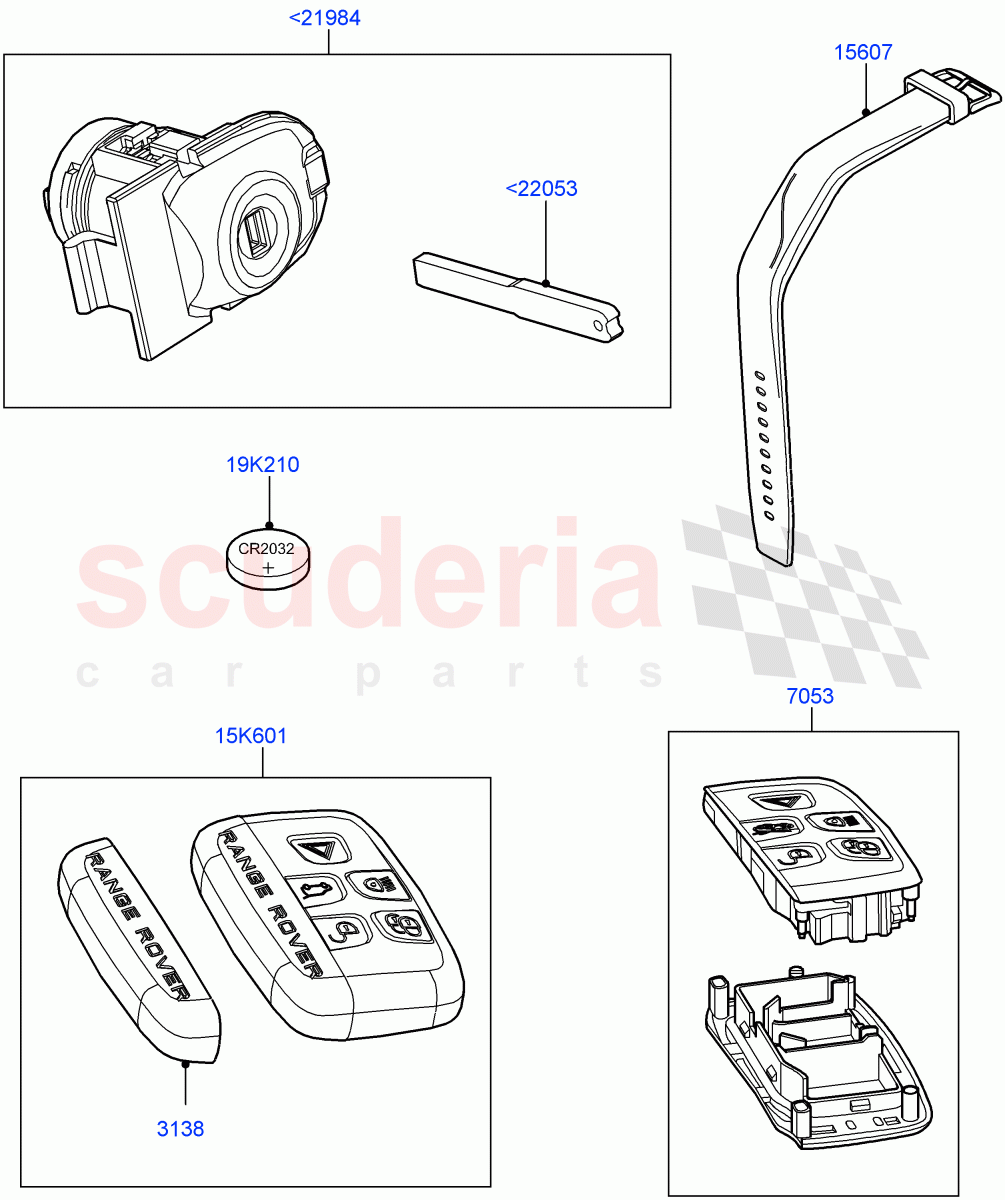 Vehicle Lock Sets And Repair Kits of Land Rover Land Rover Range Rover Sport (2014+) [2.0 Turbo Petrol AJ200P]