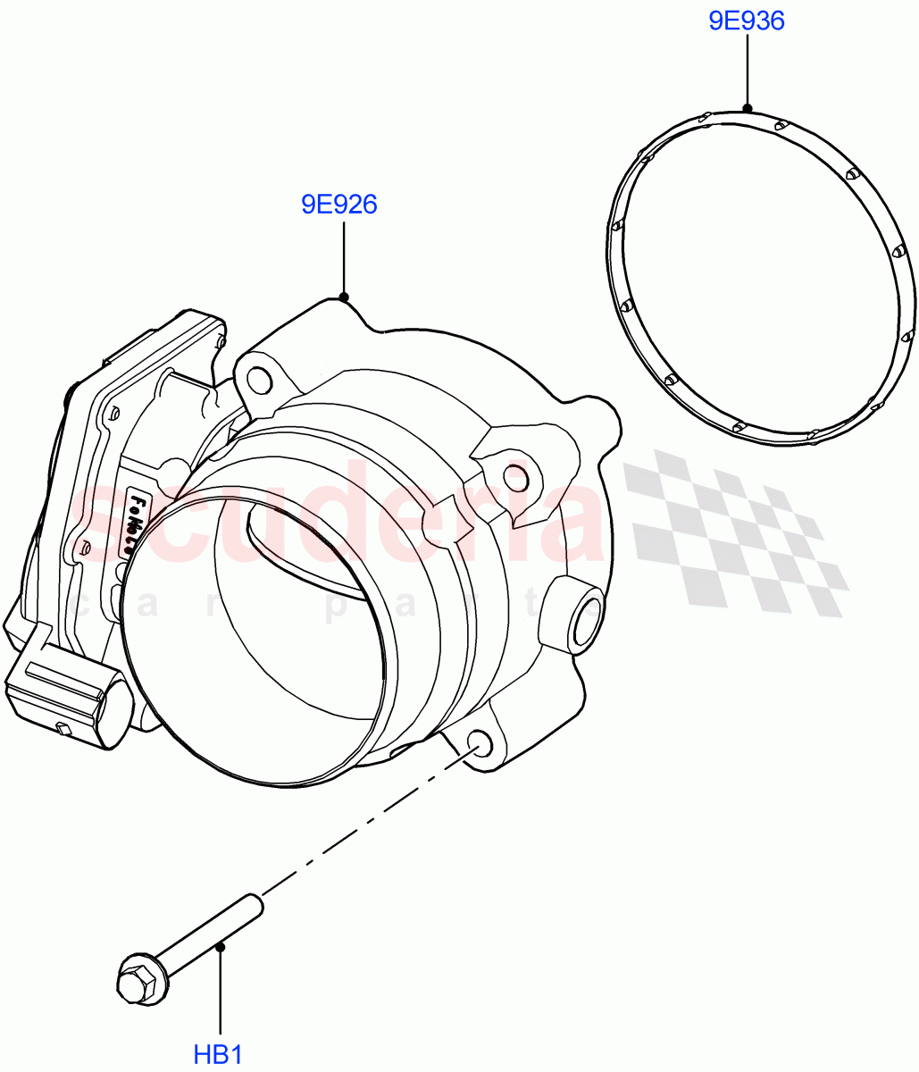 Throttle Housing(4.4L DOHC DITC V8 Diesel)((V)FROMBA000001) of Land Rover Land Rover Range Rover Sport (2014+) [4.4 DOHC Diesel V8 DITC]