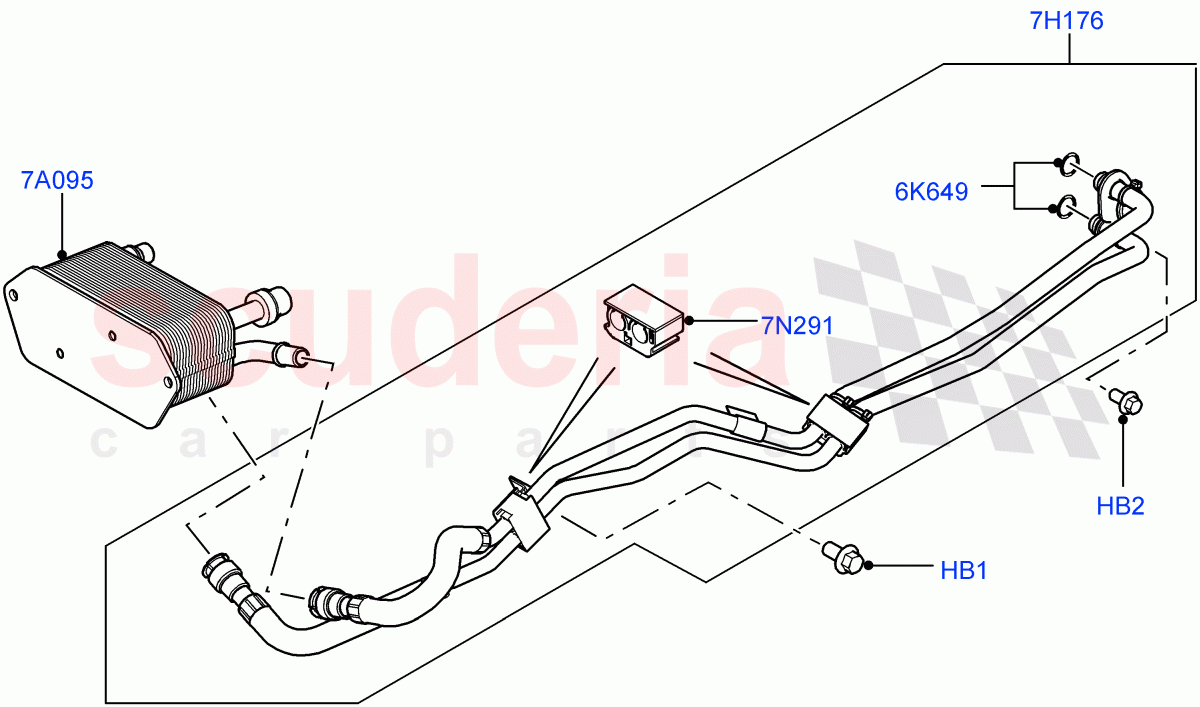 Transmission Cooling Systems(3.6L V8 32V DOHC EFi Diesel Lion,6 Speed Auto ZF 6HP26 Steptronic)((V)FROMAA000001) of Land Rover Land Rover Range Rover (2010-2012) [5.0 OHC SGDI NA V8 Petrol]