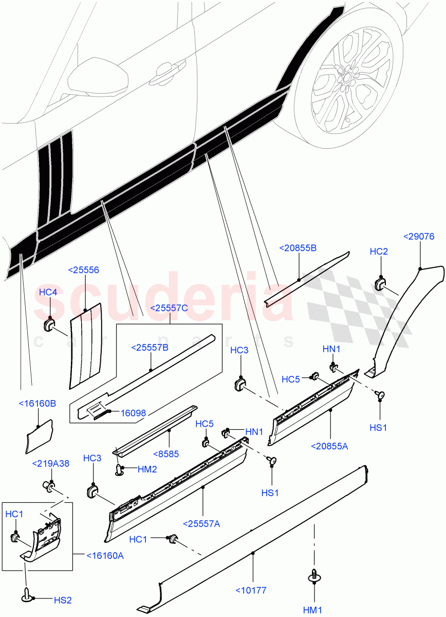 Body Mouldings of Land Rover Land Rover Range Rover (2012-2021) [2.0 Turbo Petrol GTDI]