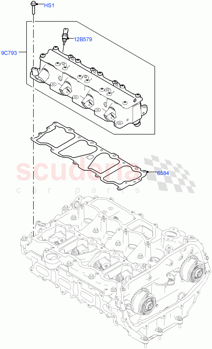 Variable Valve Lift Unit (2.0L AJ20P4 Petrol Mid PTA, Changsu (China)) of Land Rover Land Rover Discovery Sport (2015+) [2.0 Turbo Petrol AJ200P]