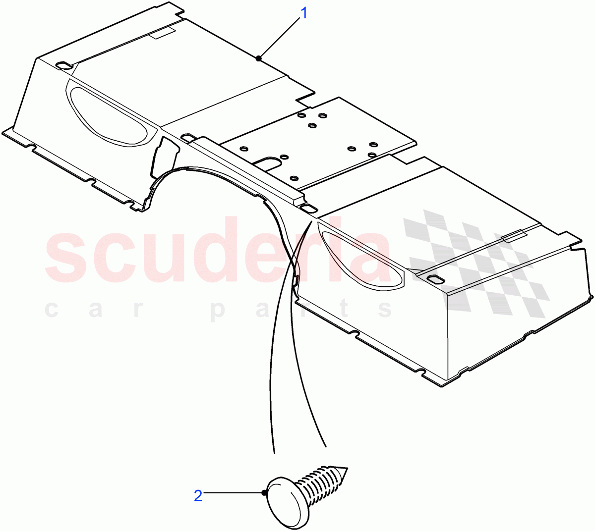 Insulation - Seatbase (Rubber Floor Covering, With Complete Floor Rubber Mat) ((V) FROM7A000001) of Land Rover Land Rover Defender (2007-2016)