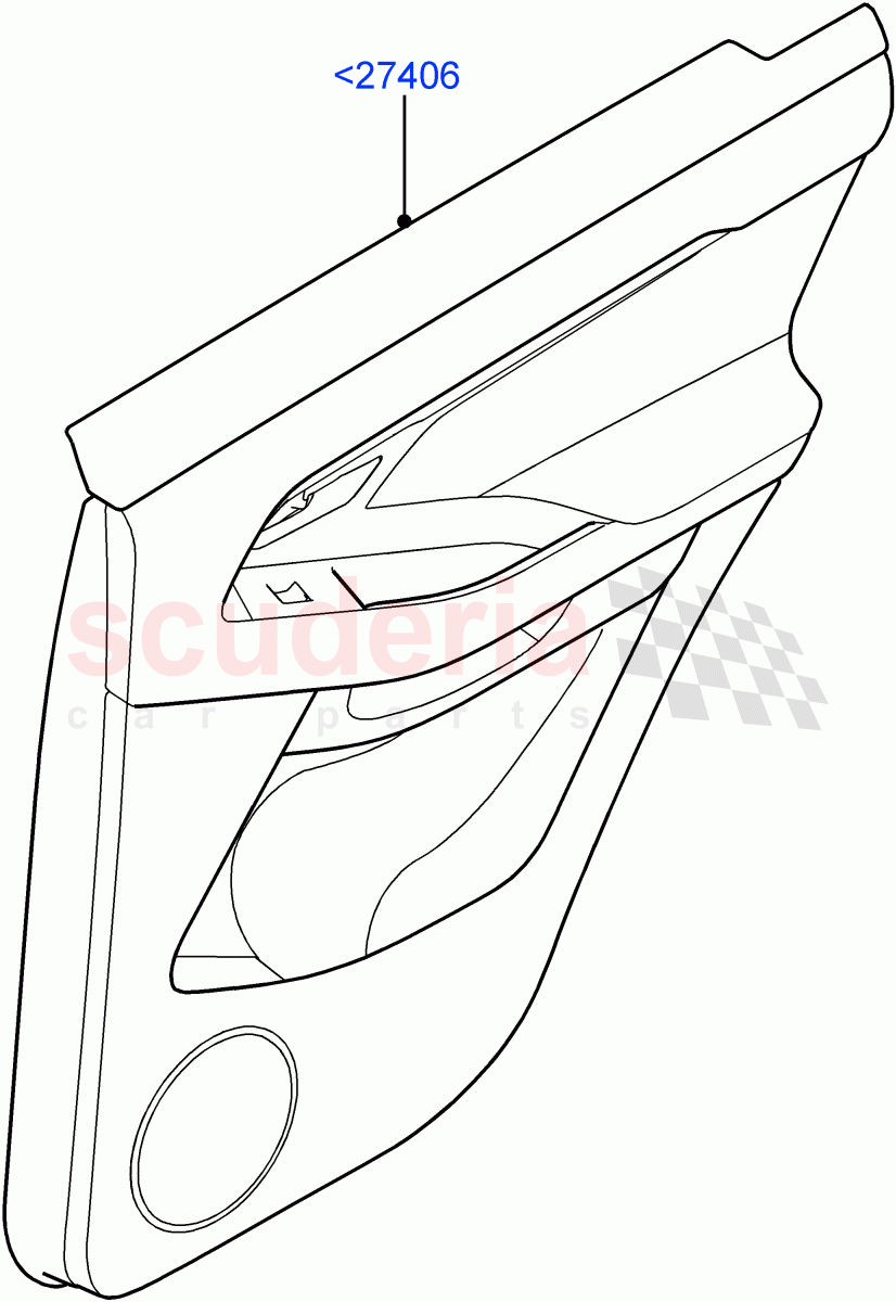 Rear Door Trim Panels(Itatiaia (Brazil)) of Land Rover Land Rover Range Rover Evoque (2019+) [2.0 Turbo Diesel AJ21D4]