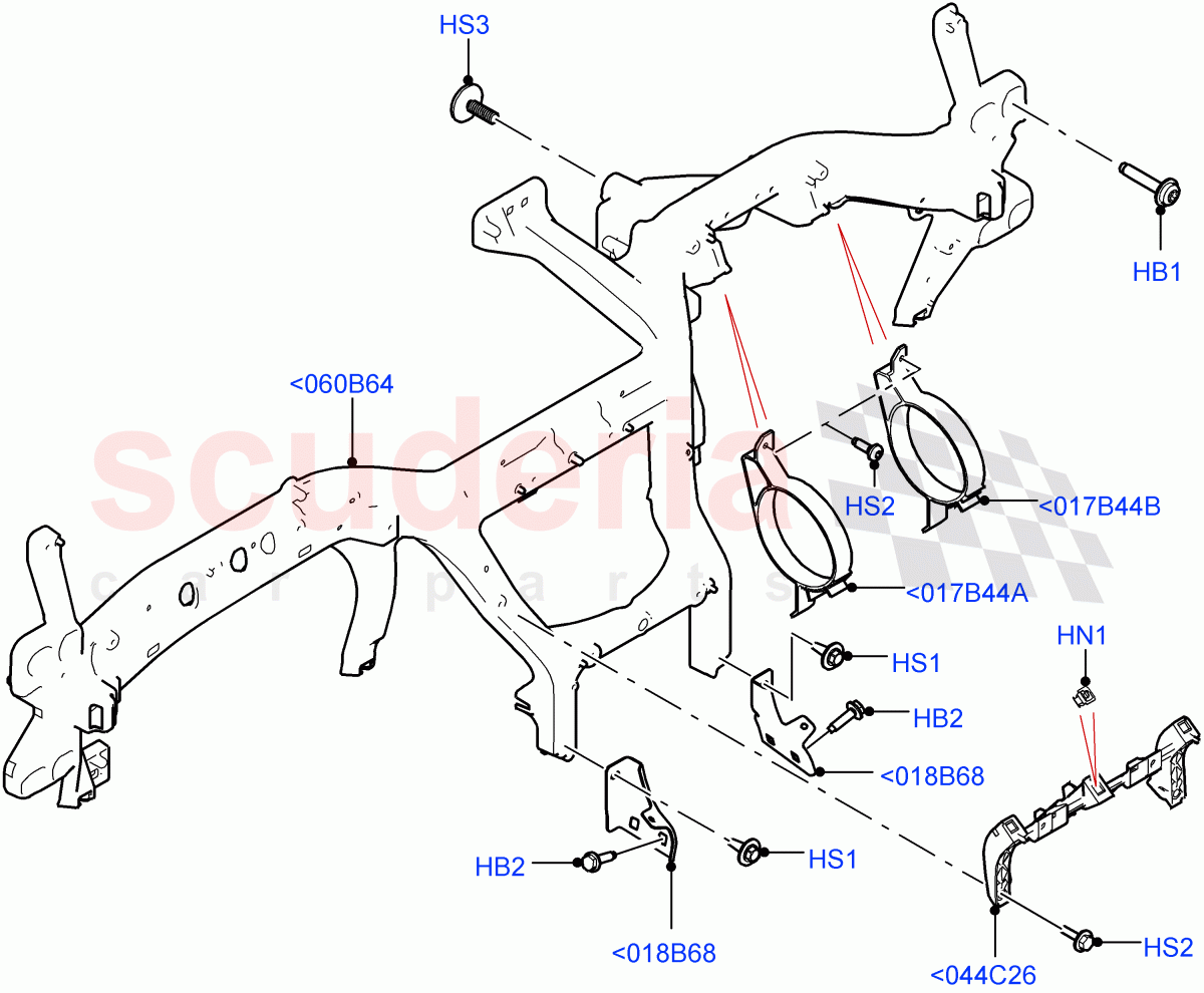 Instrument Panel(Internal Components) of Land Rover Land Rover Range Rover Velar (2017+) [3.0 I6 Turbo Petrol AJ20P6]