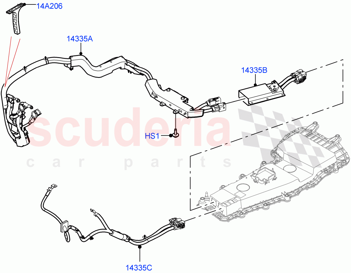 Hybrid Electrical Modules(MHEV Charging Cables and Fixings)(Changsu (China),Electric Engine Battery-MHEV) of Land Rover Land Rover Range Rover Evoque (2019+) [2.0 Turbo Diesel]