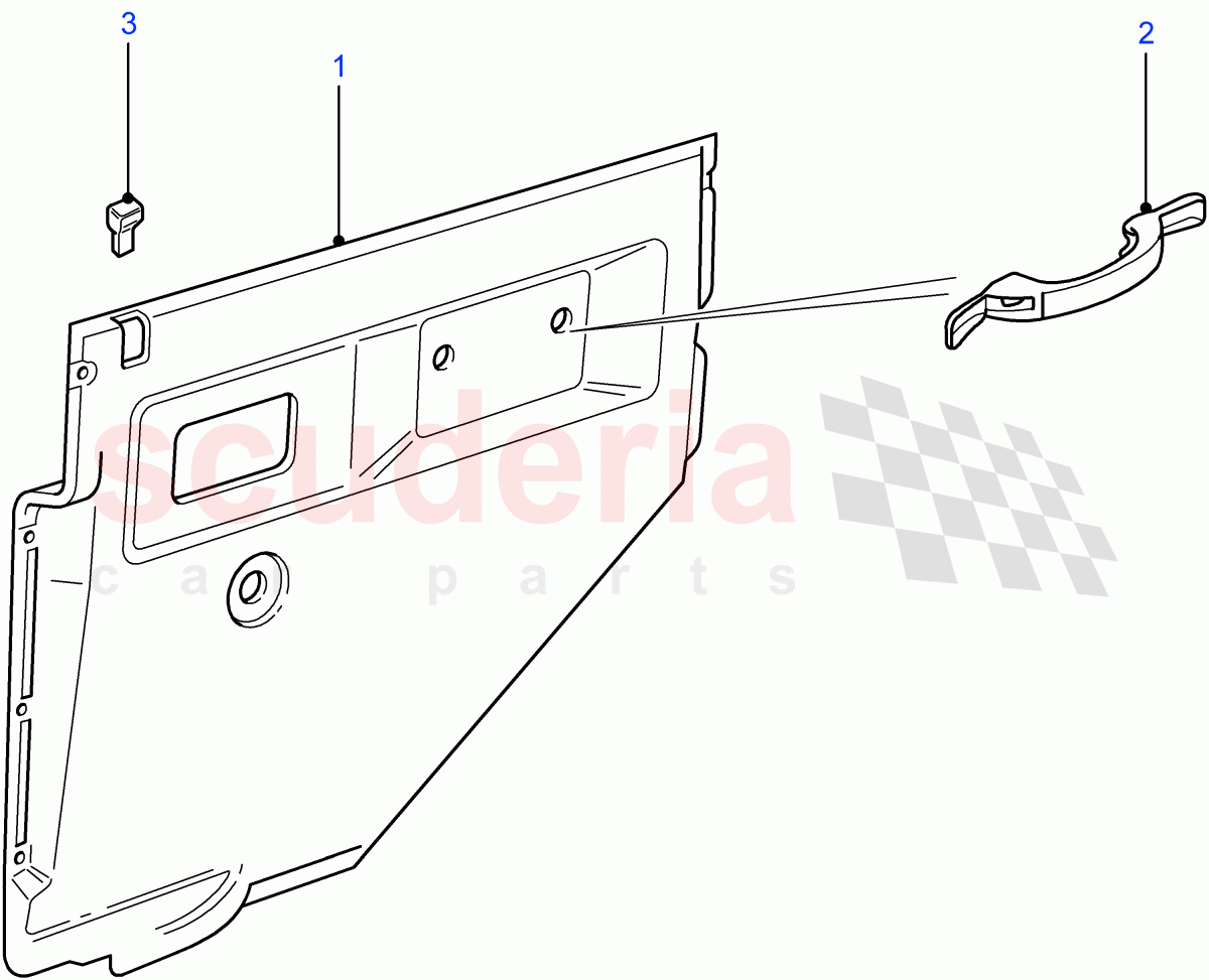 Rear Side Door Casing(110" Wheelbase) of Land Rover Land Rover Defender (2007-2016)