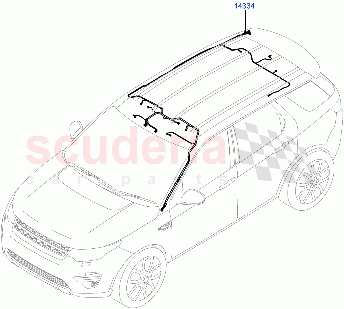 Electrical Wiring - Body And Rear(Roof)(Changsu (China))((V)FROMMG140569) of Land Rover Land Rover Discovery Sport (2015+) [1.5 I3 Turbo Petrol AJ20P3]