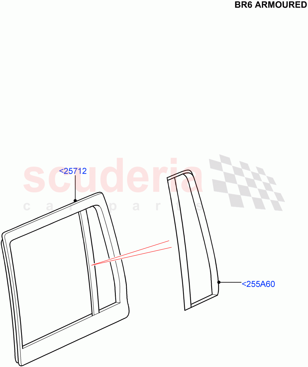 Rear Door Glass And Window Controls(With B6 Level Armouring)((V)FROMAA000001) of Land Rover Land Rover Discovery 4 (2010-2016) [2.7 Diesel V6]