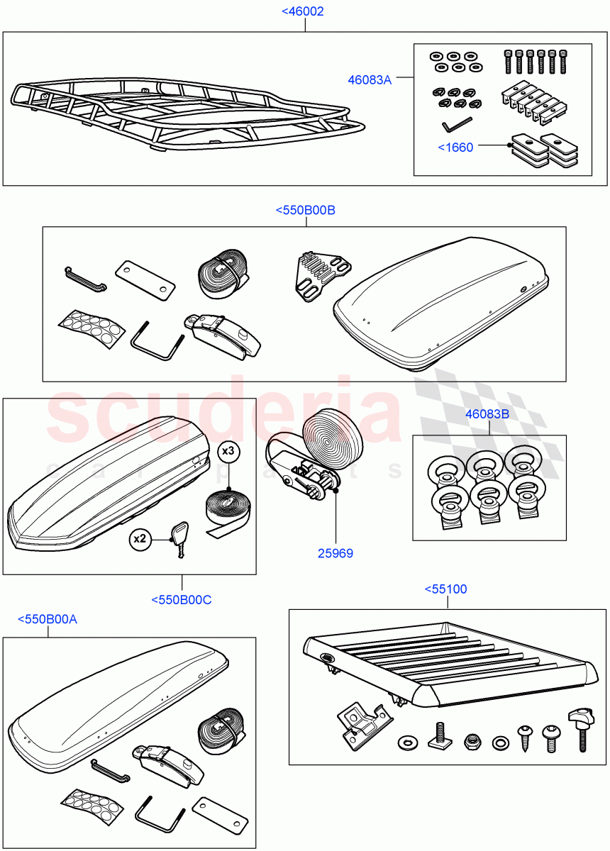 Roof Rack Systems((V)FROMAA000001) of Land Rover Land Rover Range Rover (2010-2012) [5.0 OHC SGDI SC V8 Petrol]