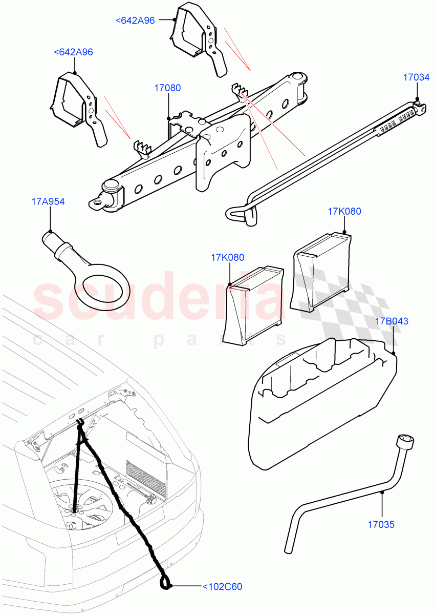 Tools(Less Version Package,Version - Core,Limited Package) of Land Rover Land Rover Range Rover (2012-2021) [3.0 Diesel 24V DOHC TC]