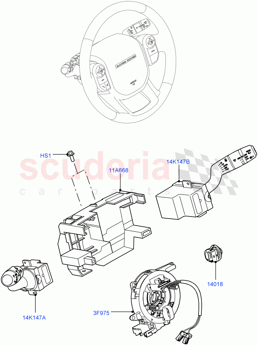 Switches(Steering Column) of Land Rover Land Rover Range Rover Sport (2014+) [2.0 Turbo Petrol GTDI]