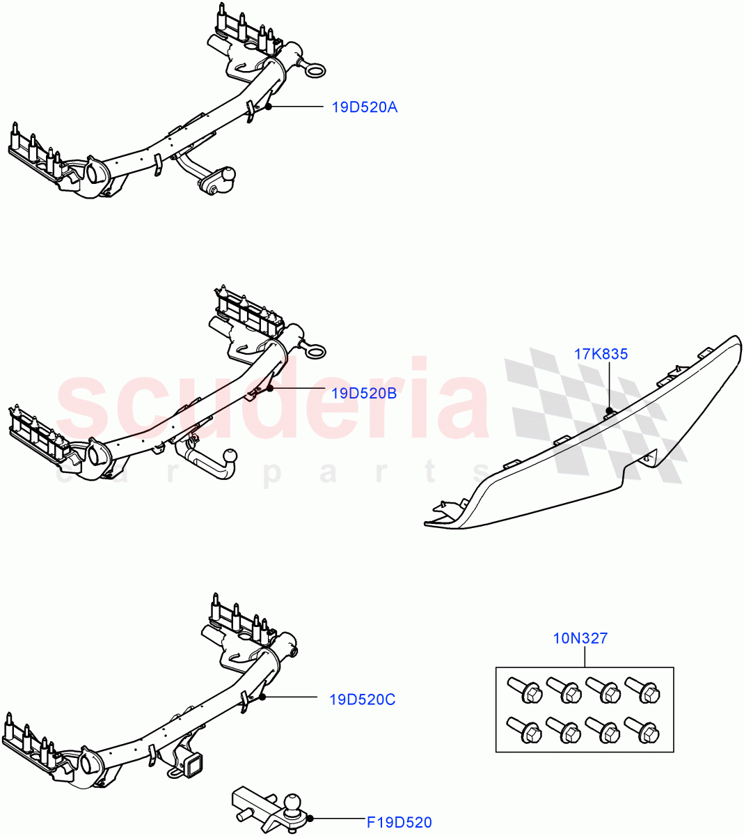 Towing Equipment(Accessory)(Halewood (UK))((V)TOKH999999) of Land Rover Land Rover Discovery Sport (2015+) [2.0 Turbo Diesel AJ21D4]