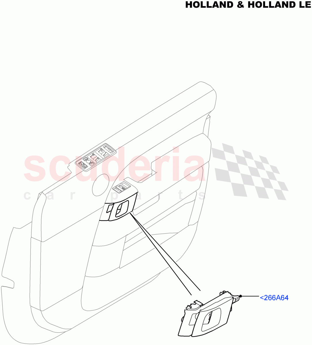 Front Door Trim Installation(Holland & Holland LE)(Console Deployable Tables)((V)FROMFA000001) of Land Rover Land Rover Range Rover (2012-2021) [3.0 DOHC GDI SC V6 Petrol]