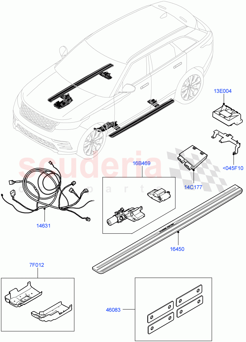 Side Steps And Tubes of Land Rover Land Rover Range Rover Velar (2017+) [5.0 OHC SGDI SC V8 Petrol]