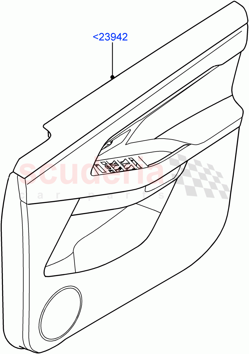 Front Door Trim Panels(Changsu (China)) of Land Rover Land Rover Range Rover Evoque (2019+) [2.0 Turbo Diesel]