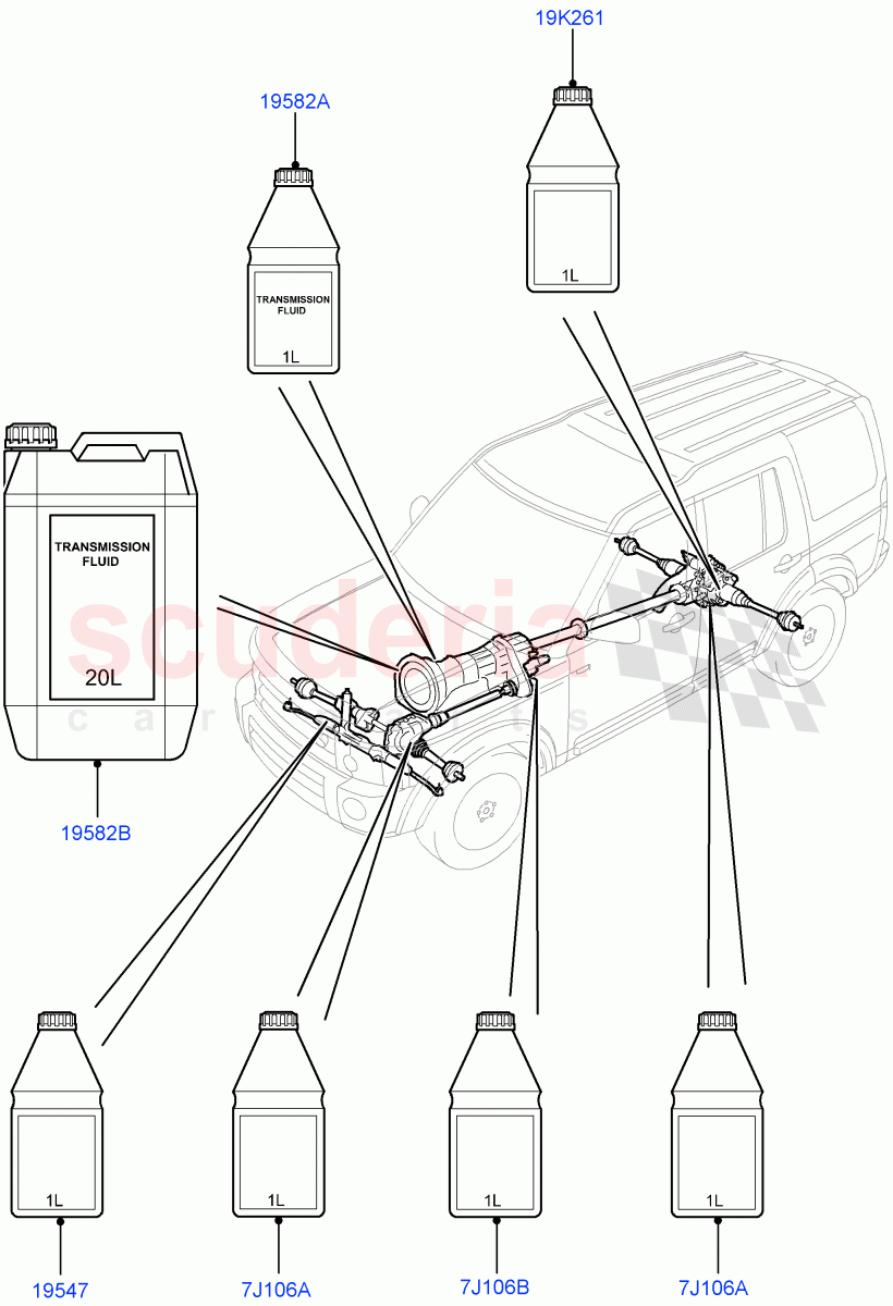Transmission & Power Steering Oil ((V) FROMAA000001) of Land Rover Land Rover Discovery 4 (2010-2016) [3.0 DOHC GDI SC V6 Petrol]