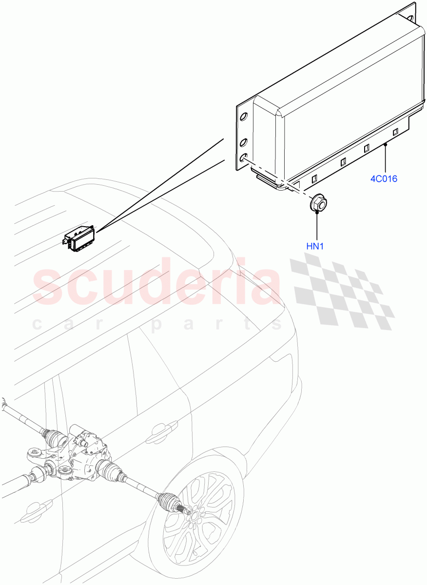 Rear Axle Modules And Sensors (Electronic Locking Differential) of Land Rover Land Rover Range Rover (2012-2021) [5.0 OHC SGDI NA V8 Petrol]