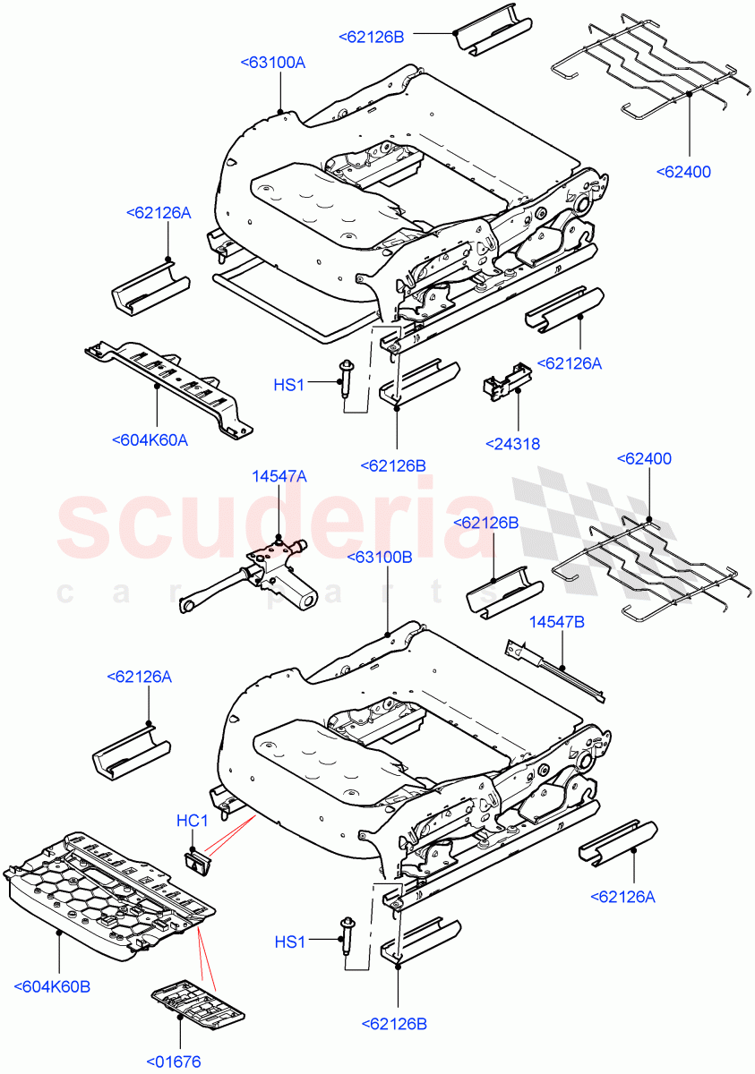 Front Seat Base ((V) TOHA999999) of Land Rover Land Rover Range Rover Sport (2014+) [2.0 Turbo Diesel]