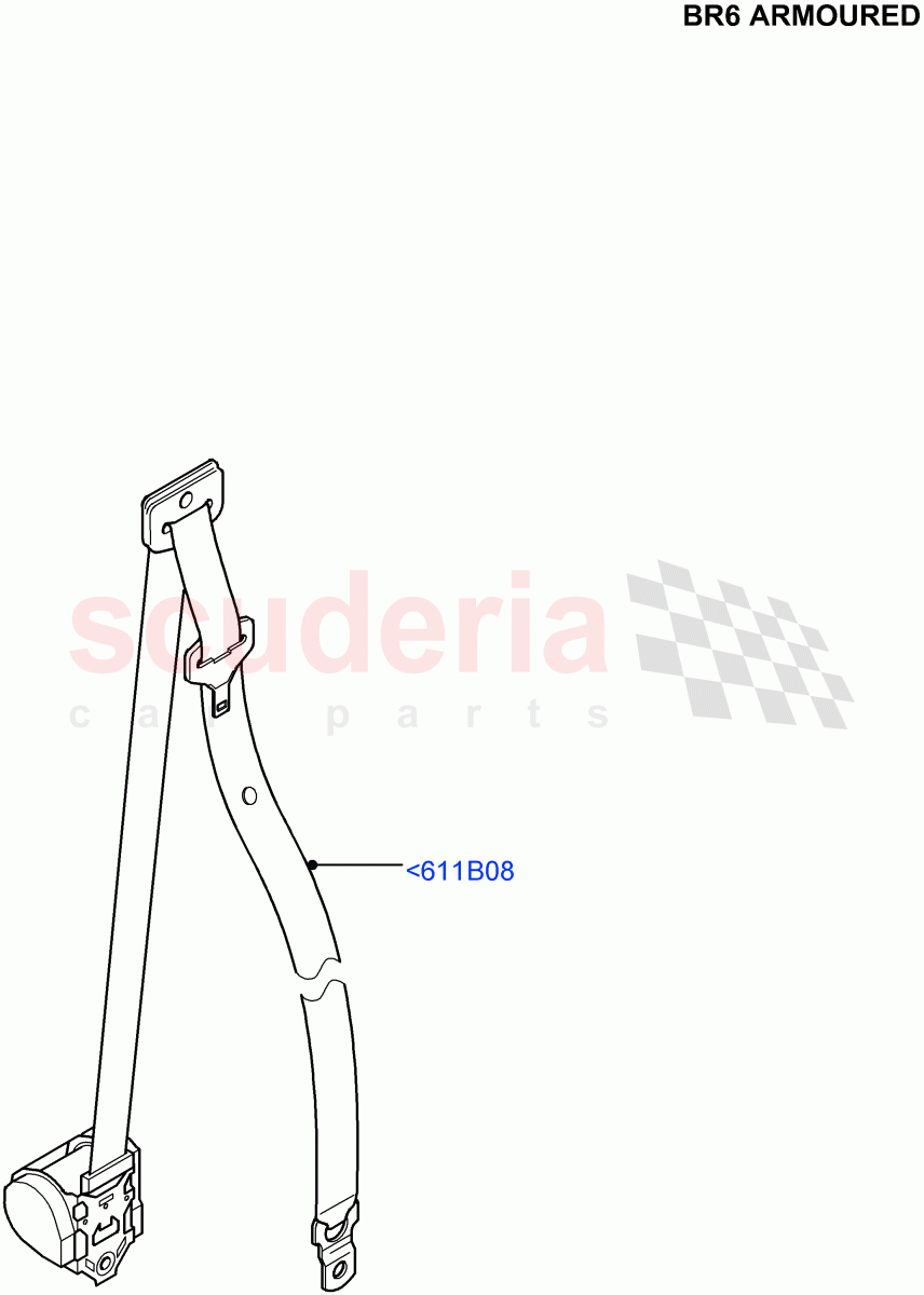 Front Seat Belts (With B6 Level Armouring) ((V) FROMAA000001) of Land Rover Land Rover Range Rover (2010-2012) [4.4 DOHC Diesel V8 DITC]