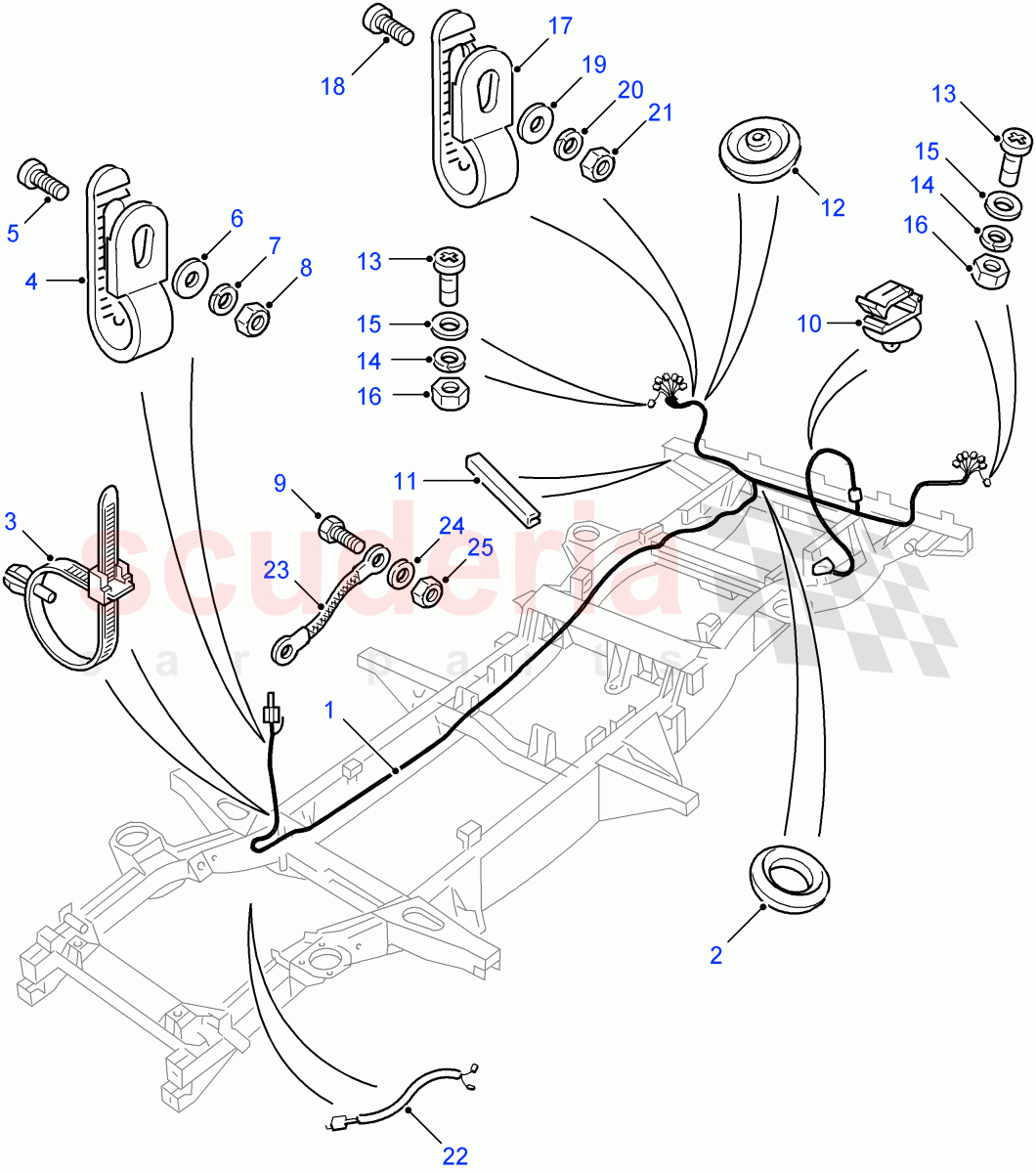 Harness-Chassis((V)FROM7A000001) of Land Rover Land Rover Defender (2007-2016)