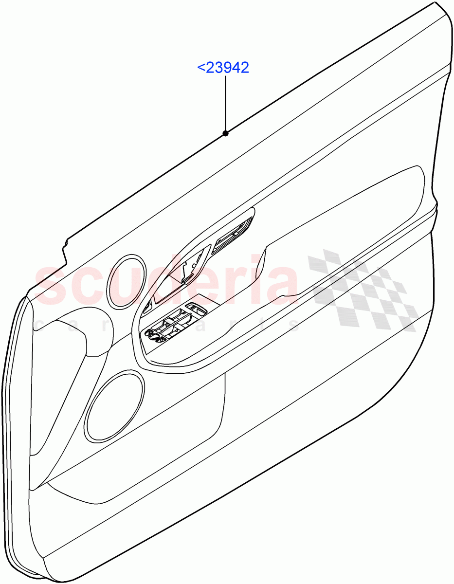 Front Door Trim Panels(3 Door,Halewood (UK)) of Land Rover Land Rover Range Rover Evoque (2012-2018) [2.0 Turbo Diesel]