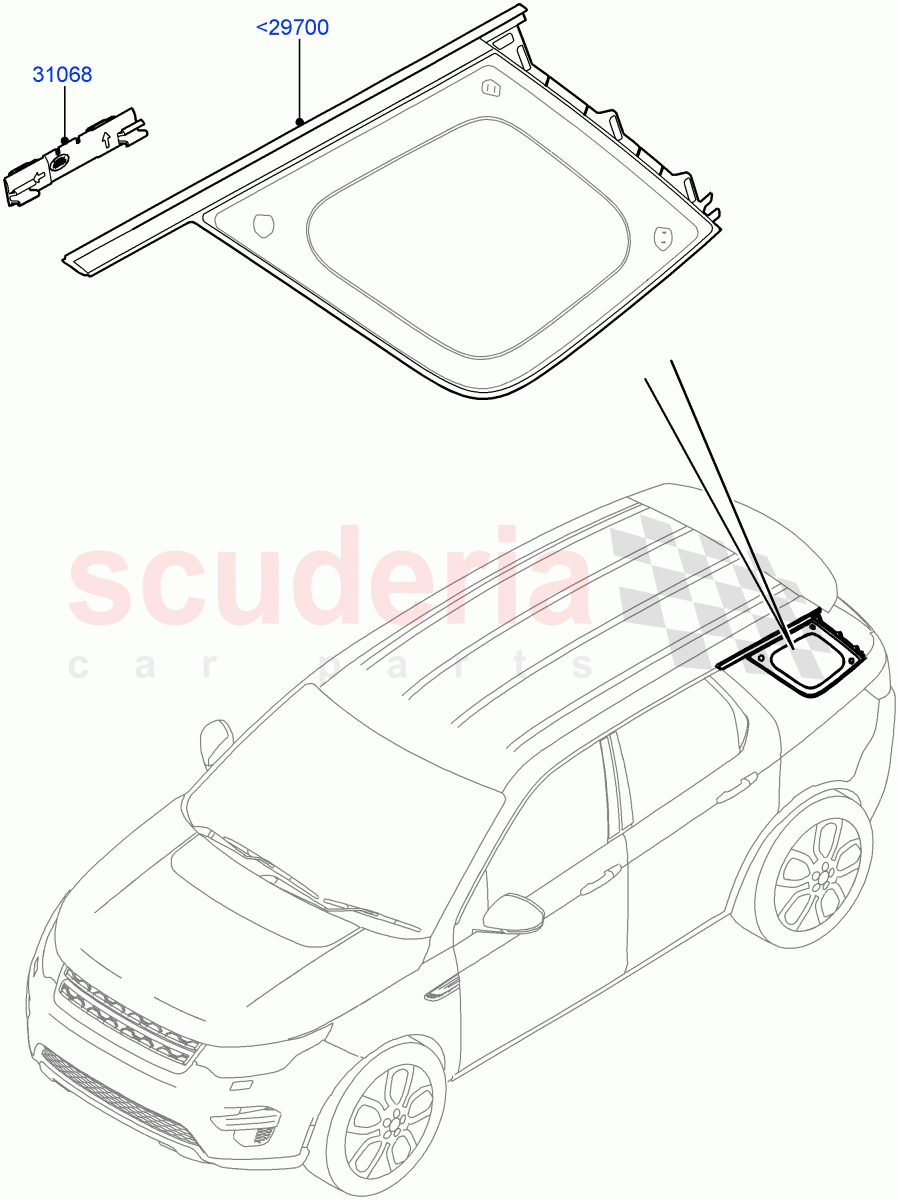 Quarter Windows(Halewood (UK)) of Land Rover Land Rover Discovery Sport (2015+) [2.0 Turbo Petrol AJ200P]