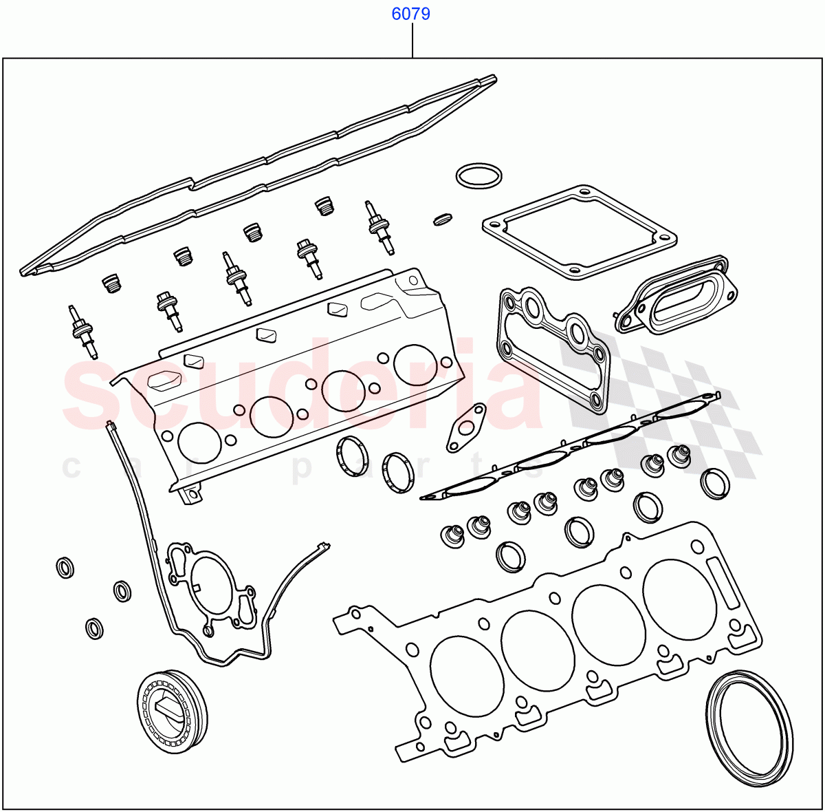 Engine Gasket Kits (AJ Petrol 4.2 V8 Supercharged) of Land Rover Land Rover Range Rover Sport (2005-2009) [4.2 Petrol V8 Supercharged]