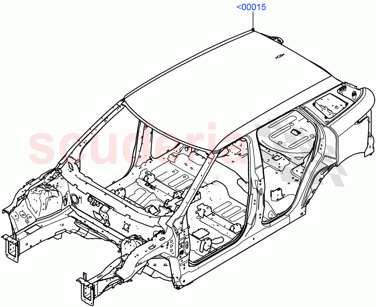 Bodyshell(Itatiaia (Brazil)) of Land Rover Land Rover Range Rover Evoque (2019+) [1.5 I3 Turbo Petrol AJ20P3]