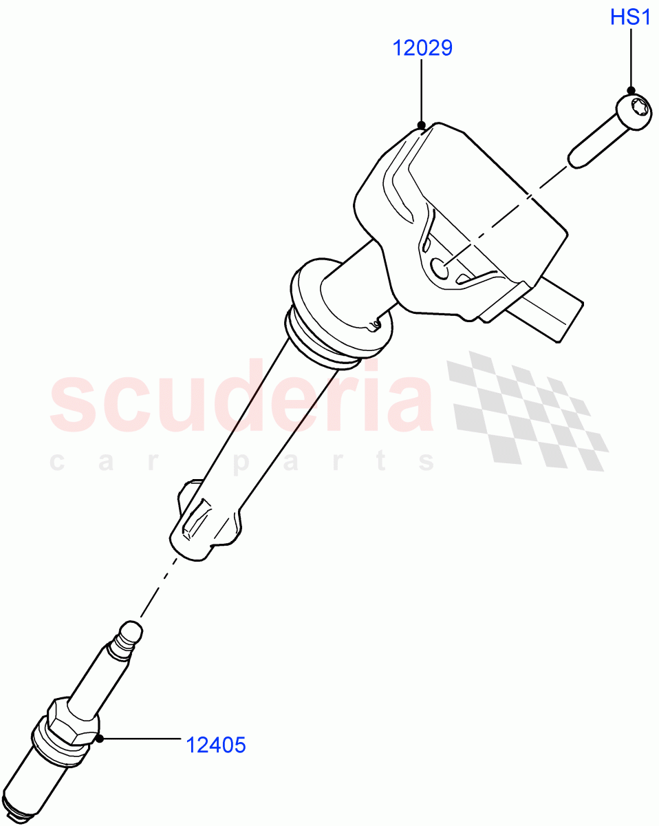 Ignition Coil And Wires/Spark Plugs(5.0L OHC SGDI NA V8 Petrol - AJ133)((V)FROMAA000001) of Land Rover Land Rover Discovery 4 (2010-2016) [5.0 OHC SGDI NA V8 Petrol]