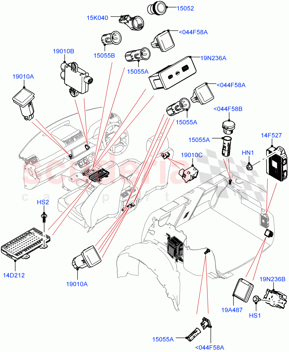 Instrument Panel Related Parts of Land Rover Land Rover Defender (2020+) [3.0 I6 Turbo Diesel AJ20D6]