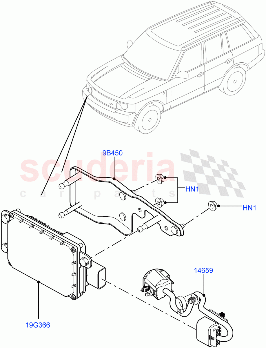 Speed Control (4.4L DOHC DITC V8 Diesel) ((V) FROMBA000001) of Land Rover Land Rover Range Rover (2010-2012) [4.4 DOHC Diesel V8 DITC]