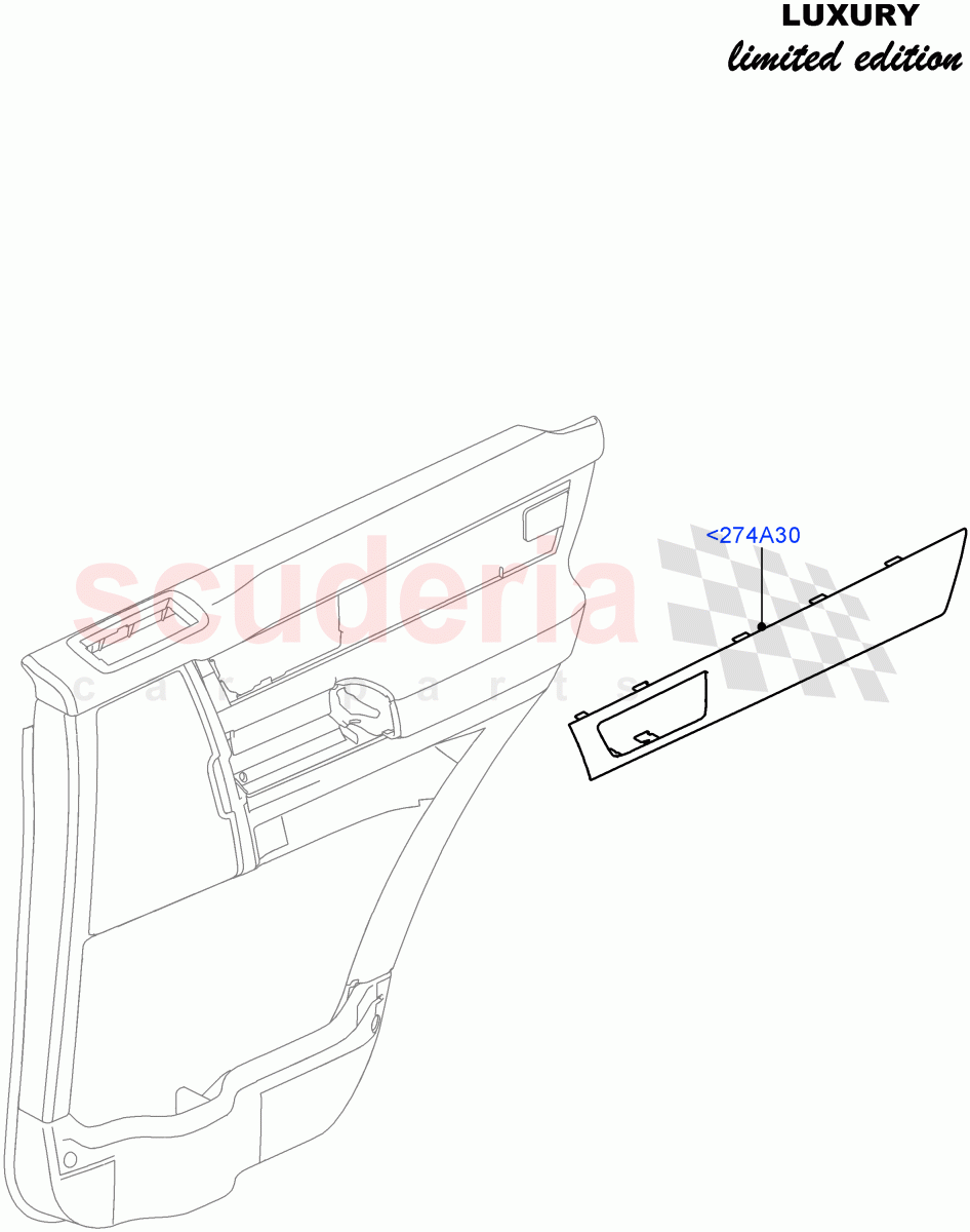 Rear Door Trim Installation((V)FROMCA000001) of Land Rover Land Rover Discovery 4 (2010-2016) [5.0 OHC SGDI NA V8 Petrol]