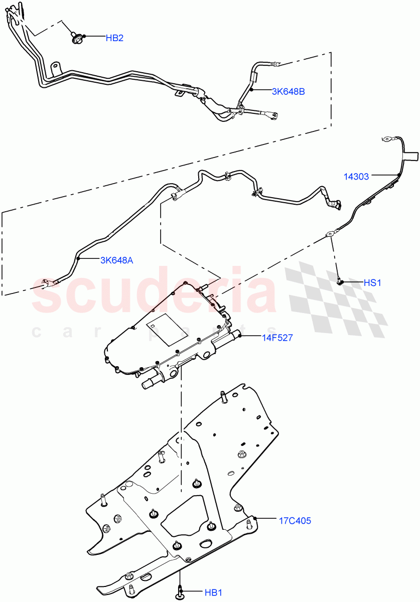 Hybrid Electrical Modules(Inverter)(Electric Engine Battery-PHEV)((V)FROMLH000001) of Land Rover Land Rover Discovery Sport (2015+) [2.0 Turbo Petrol GTDI]