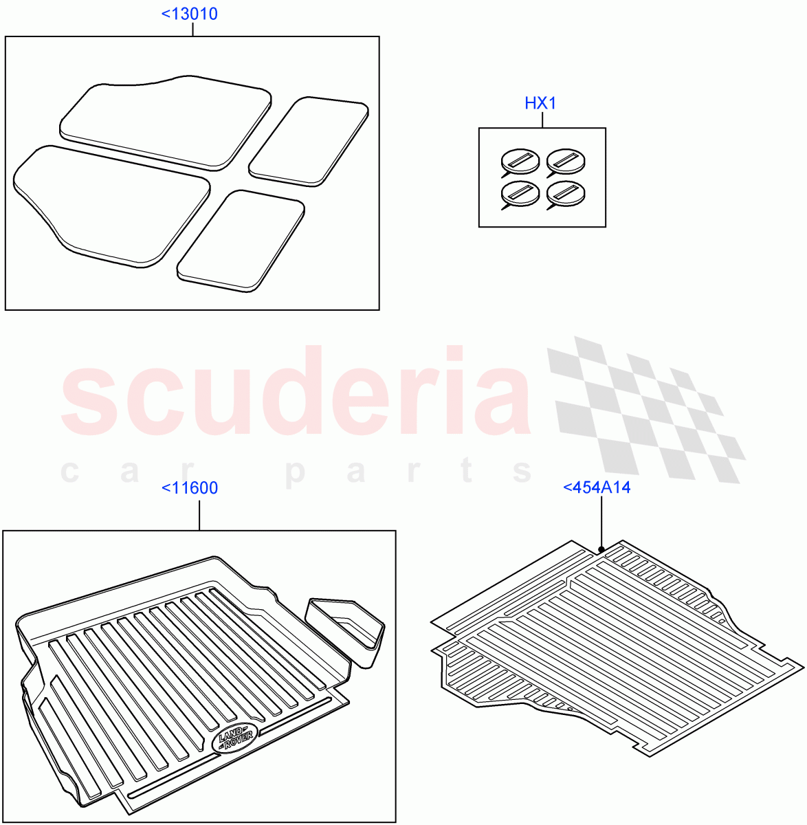 Interior Dress Up(Accessory, Floor Mats)(Less Armoured)((V)FROMAA000001) of Land Rover Land Rover Range Rover (2010-2012) [5.0 OHC SGDI SC V8 Petrol]