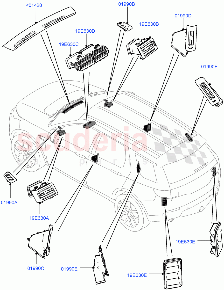 Air Vents, Louvres And Ducts(External Components)(Itatiaia (Brazil))((V)FROMGT000001) of Land Rover Land Rover Discovery Sport (2015+) [2.2 Single Turbo Diesel]