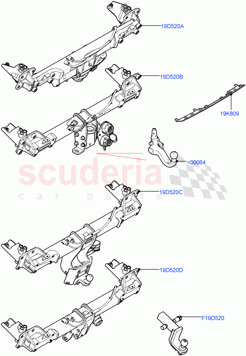 Towing Equipment of Land Rover Land Rover Defender (2020+) [3.0 I6 Turbo Petrol AJ20P6]