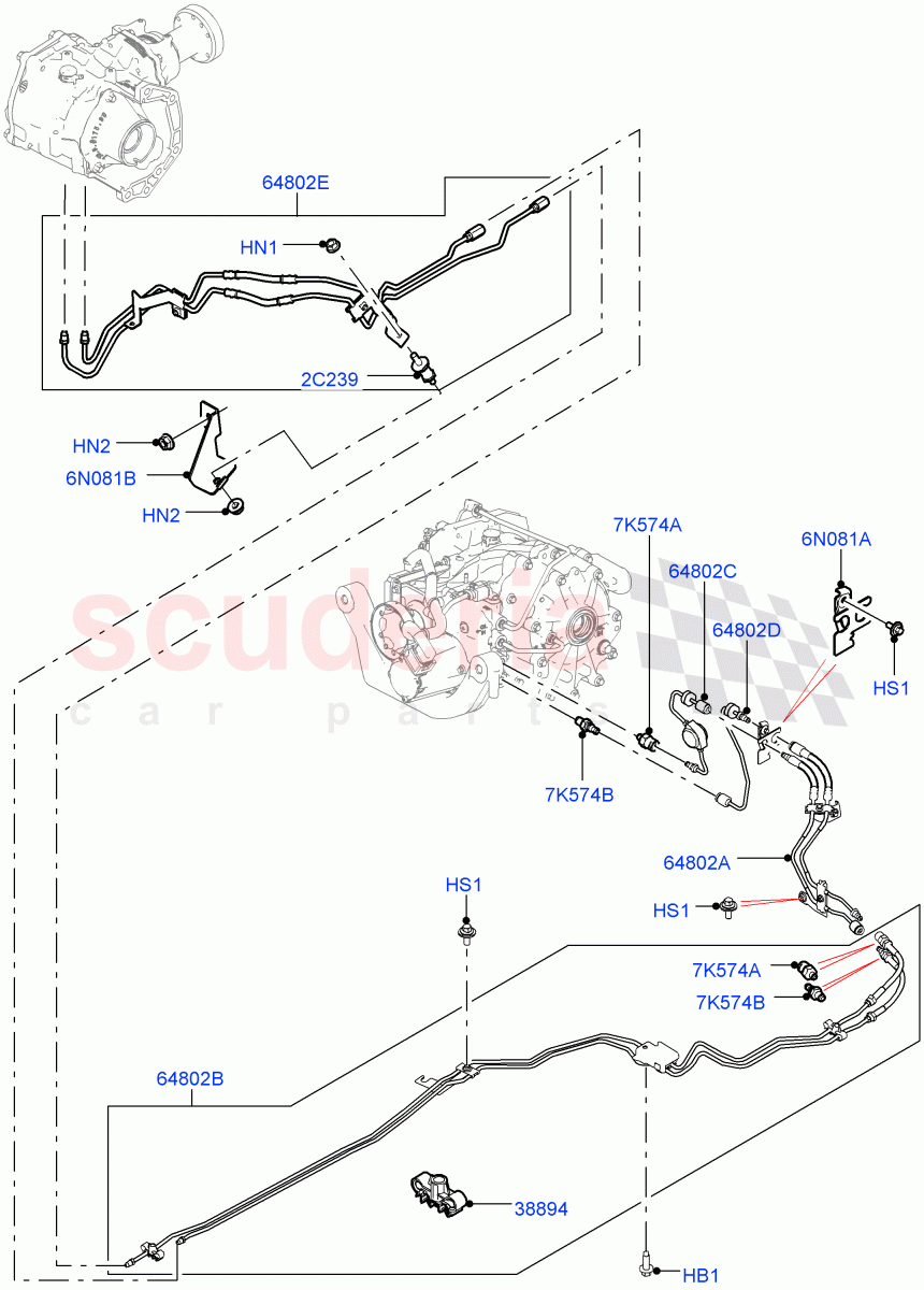 Active Driveline(Itatiaia (Brazil),Dynamic Driveline)((V)FROMJT000001) of Land Rover Land Rover Discovery Sport (2015+) [2.0 Turbo Diesel]