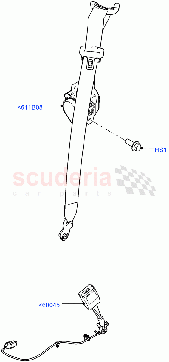 Front Seat Belts(2 Door Convertible,Halewood (UK))((V)FROMGH000001) of Land Rover Land Rover Range Rover Evoque (2012-2018) [2.0 Turbo Diesel]