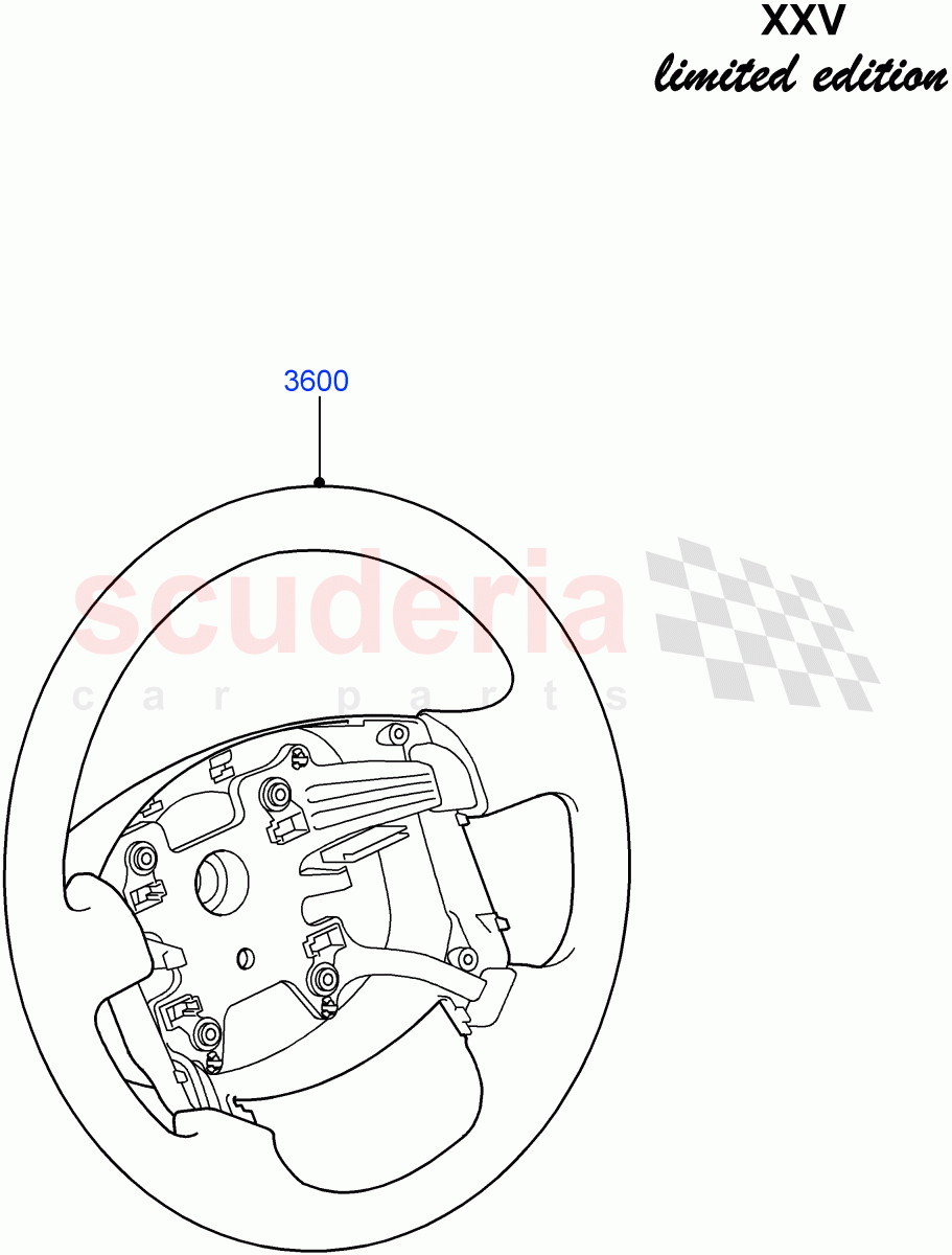 Steering Wheel(XXV Anniversary LE)((V)FROMEA000001) of Land Rover Land Rover Discovery 4 (2010-2016) [2.7 Diesel V6]