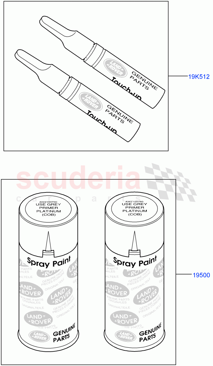 Touch Up Paint(Accessory) of Land Rover Land Rover Range Rover (2012-2021) [3.0 Diesel 24V DOHC TC]