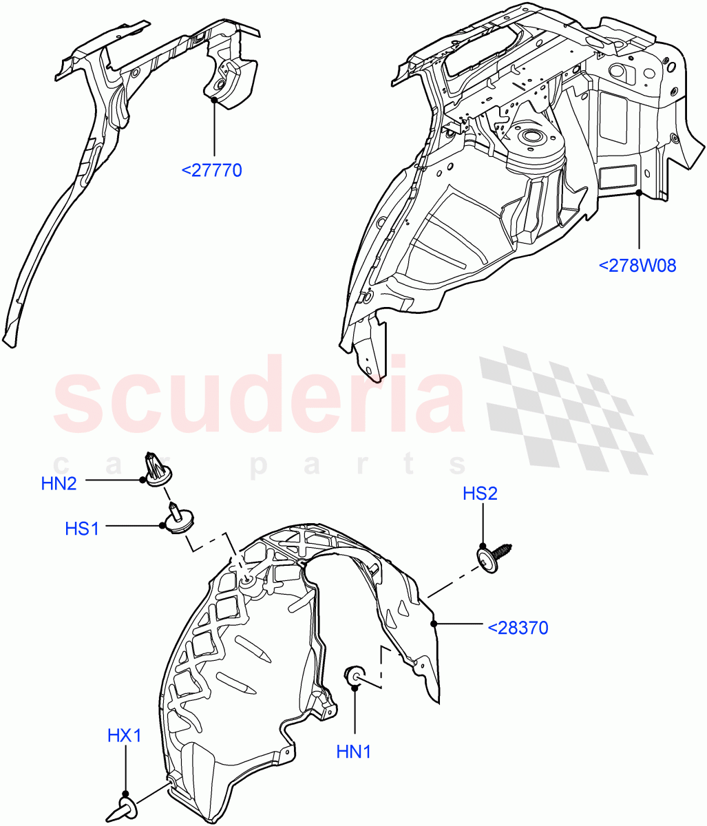 Side Panels - Inner(Rear)(Itatiaia (Brazil))((V)FROMGT000001) of Land Rover Land Rover Range Rover Evoque (2012-2018) [2.0 Turbo Petrol AJ200P]