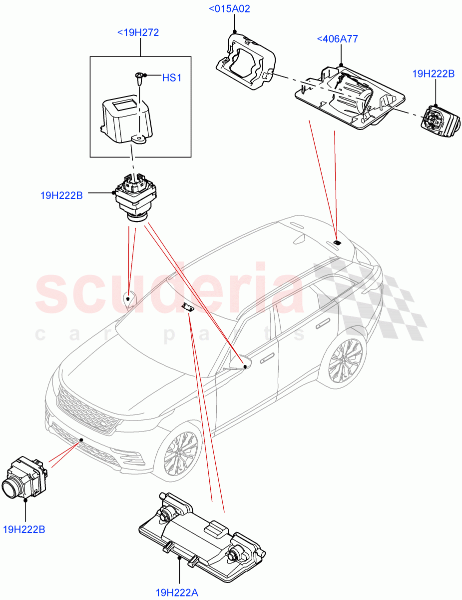 Camera Equipment((V)FROMMA000001) of Land Rover Land Rover Range Rover Velar (2017+) [3.0 Diesel 24V DOHC TC]