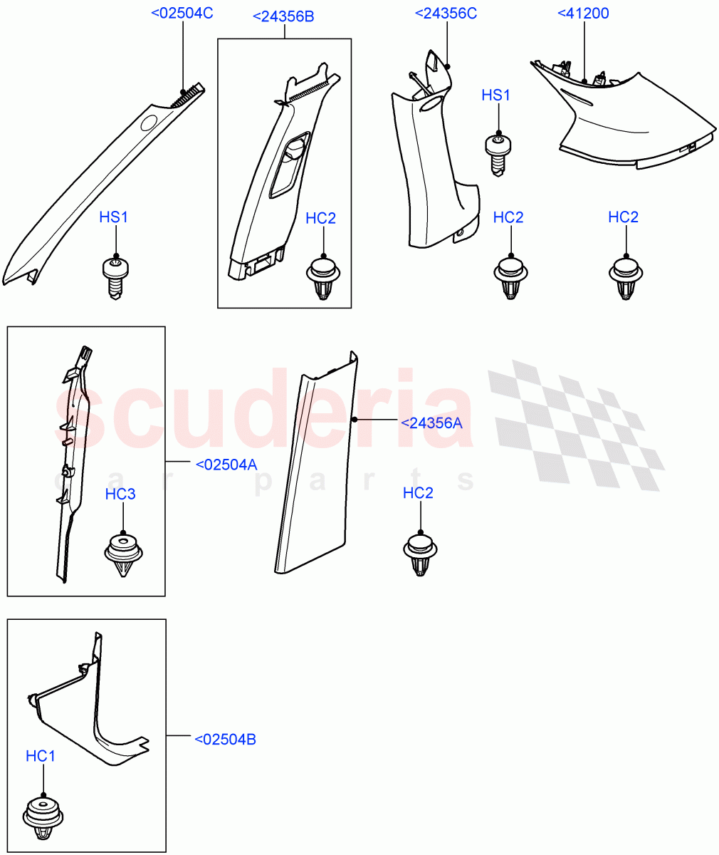 Side Trim(Front And Rear)((V)FROMAA000001) of Land Rover Land Rover Range Rover Sport (2010-2013) [5.0 OHC SGDI SC V8 Petrol]