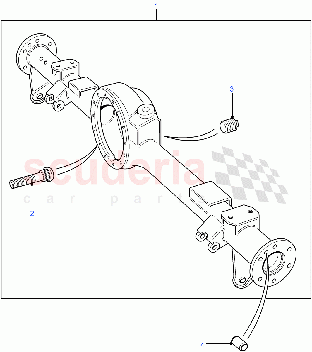 Rear Axle Case Assembly((V)FROM7A000001) of Land Rover Land Rover Defender (2007-2016)