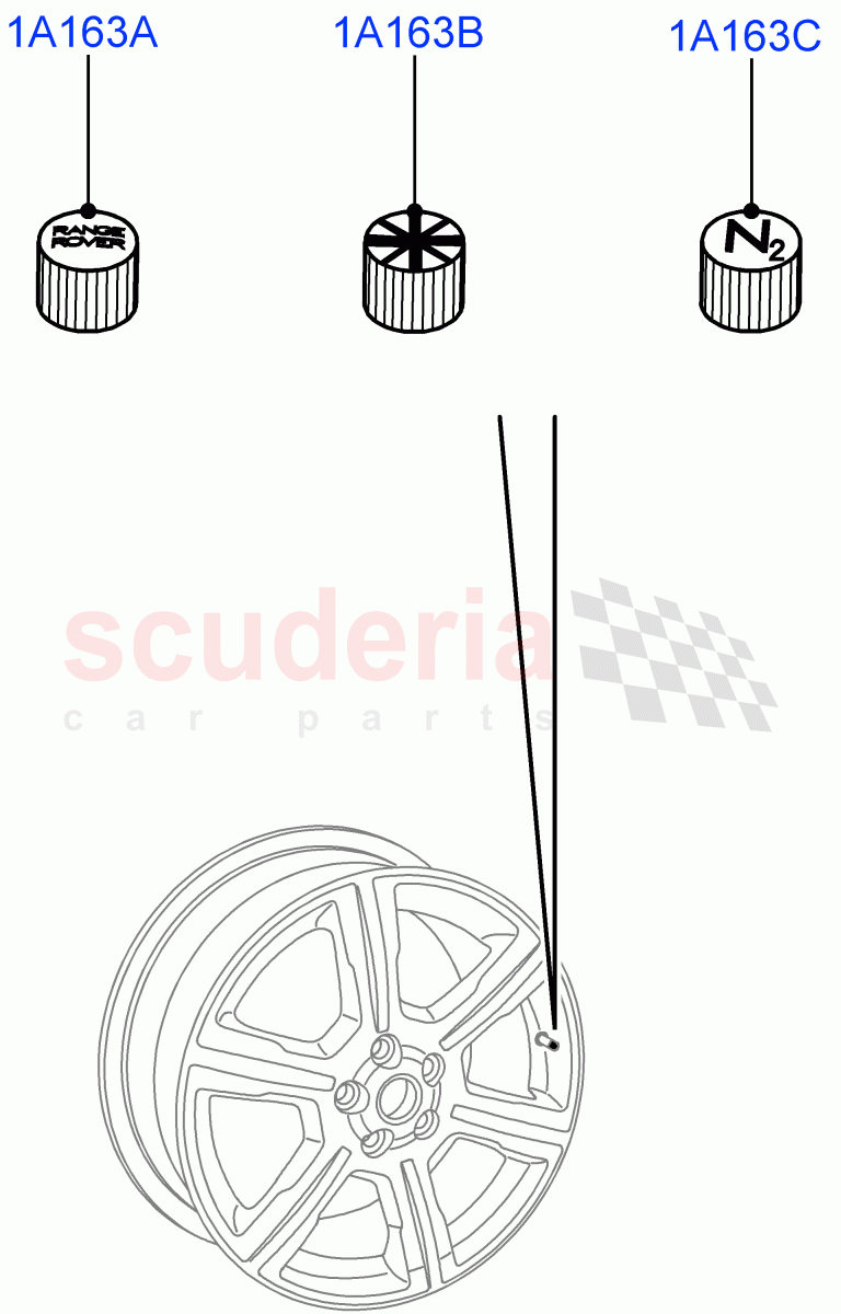 Wheel Ornamentation (Accessory) of Land Rover Land Rover Range Rover (2012-2021) [3.0 I6 Turbo Diesel AJ20D6]