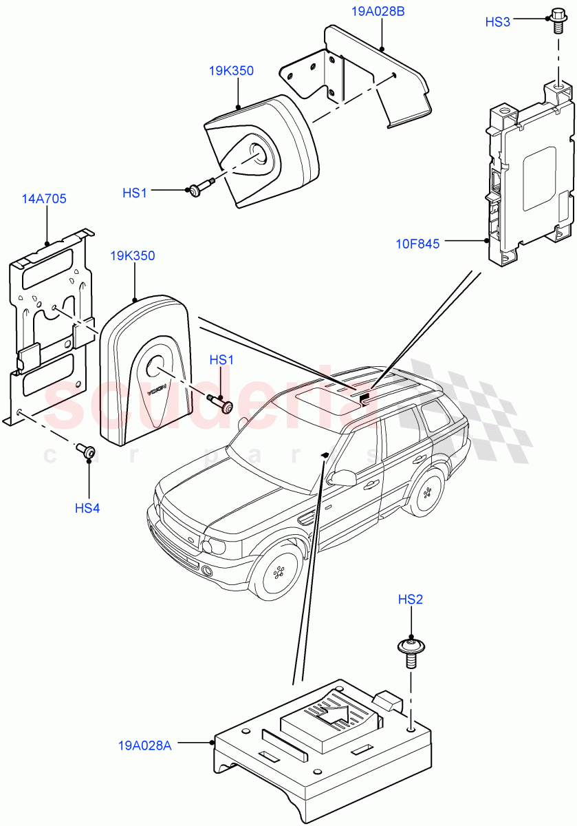 Cellular Phone Installation ((V) TO9A999999) of Land Rover Land Rover Range Rover Sport (2005-2009) [2.7 Diesel V6]