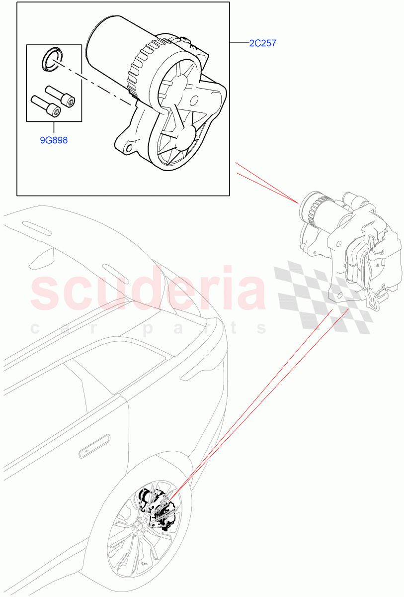 Parking Brake of Land Rover Land Rover Range Rover Velar (2017+) [2.0 Turbo Petrol AJ200P]